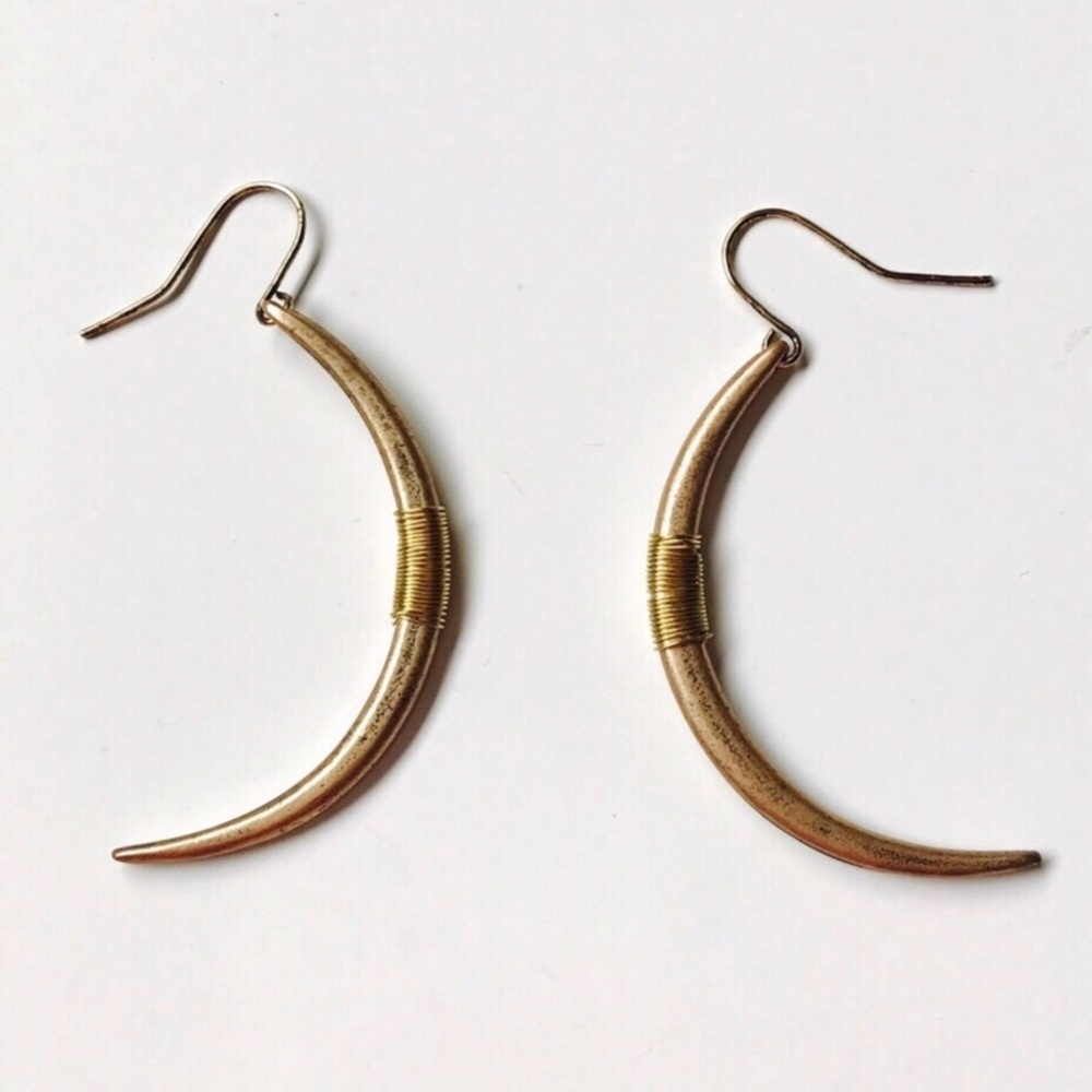 Hammered copper earrings Fairtrade